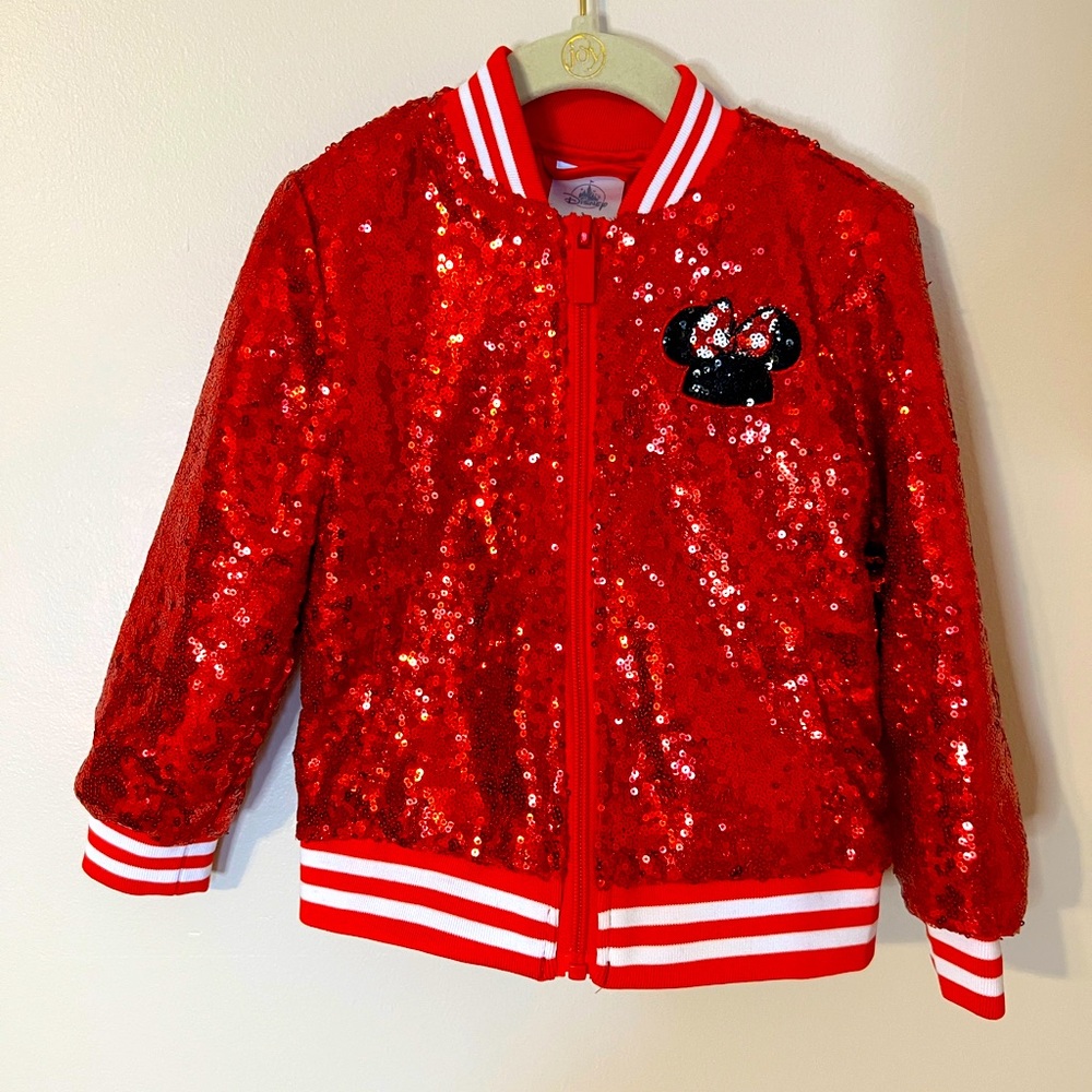 3t red sequin Minnie Mouse Jacket! Worn a handful of times!